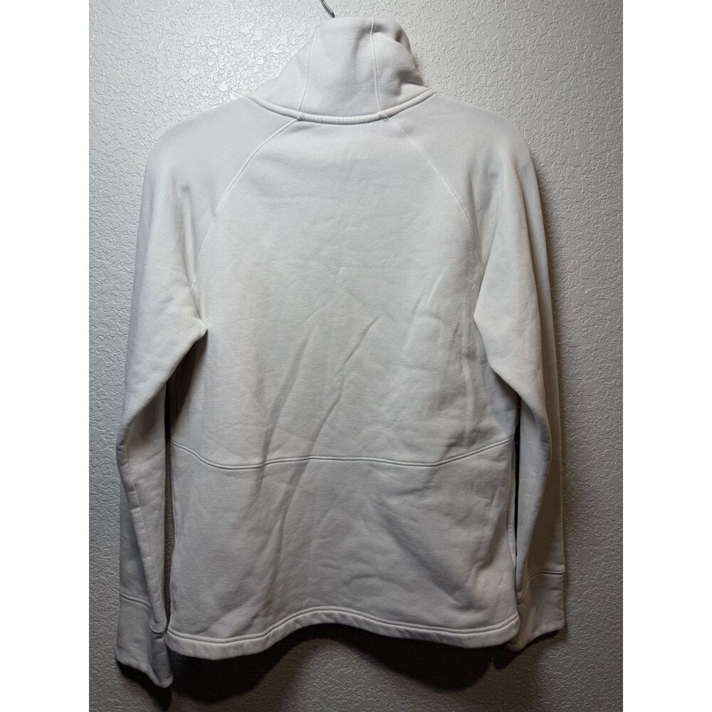 Athleta Ivory Fleece Cowl Neck Pullover Medium - Picture 3 of 10